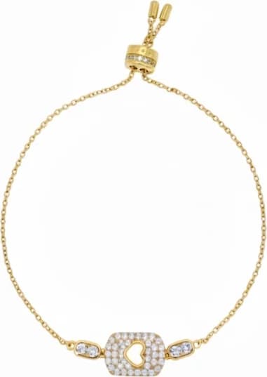 APM Monaco 112412 montre femme, médaille plaqué or cœur et zirconiums