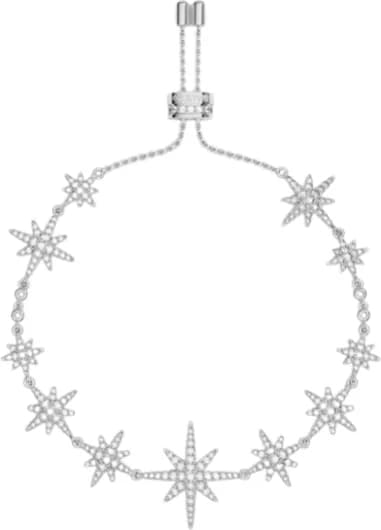 APM Monaco AB4112OX montre femme, bracelet multi-météorites motifs argentés scintillants