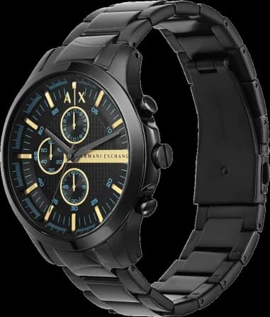 Armani Exchange AX2164 vue de côté, bracelet acier