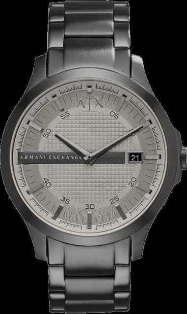 Armani Exchange AX2194 montre homme, cadran argent sur bracelet acier gris
