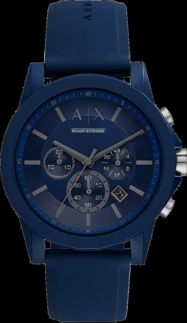 Armani Exchange Men's Watch AX7128 Blue Silicone Strap