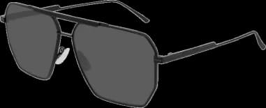 Lunettes de soleil Bottega Veneta Minimalist BV1012S en métal