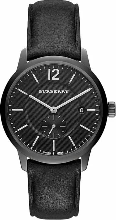 Burberry BU10003 montre homme, cadran noir motif check
