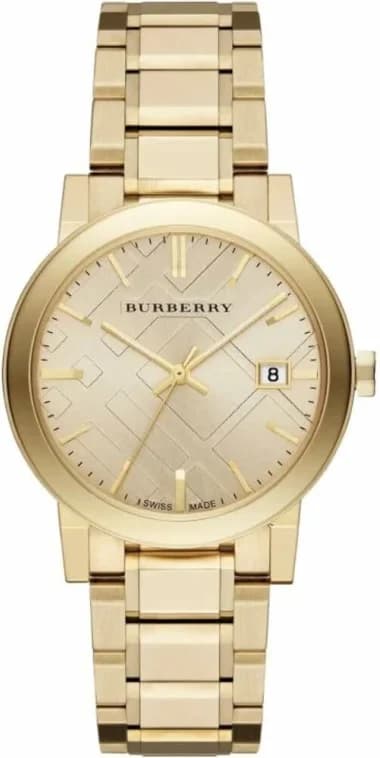 Burberry BU9033 montre unisexe, The City, cadran doré chic