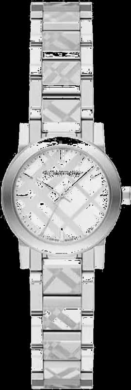 Burberry BU9233 montre femme, cadran argenté et bracelet acier Swiss Made