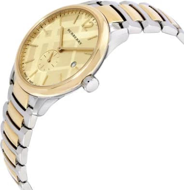Burberry BU10011 vue de côté, bracelet acier