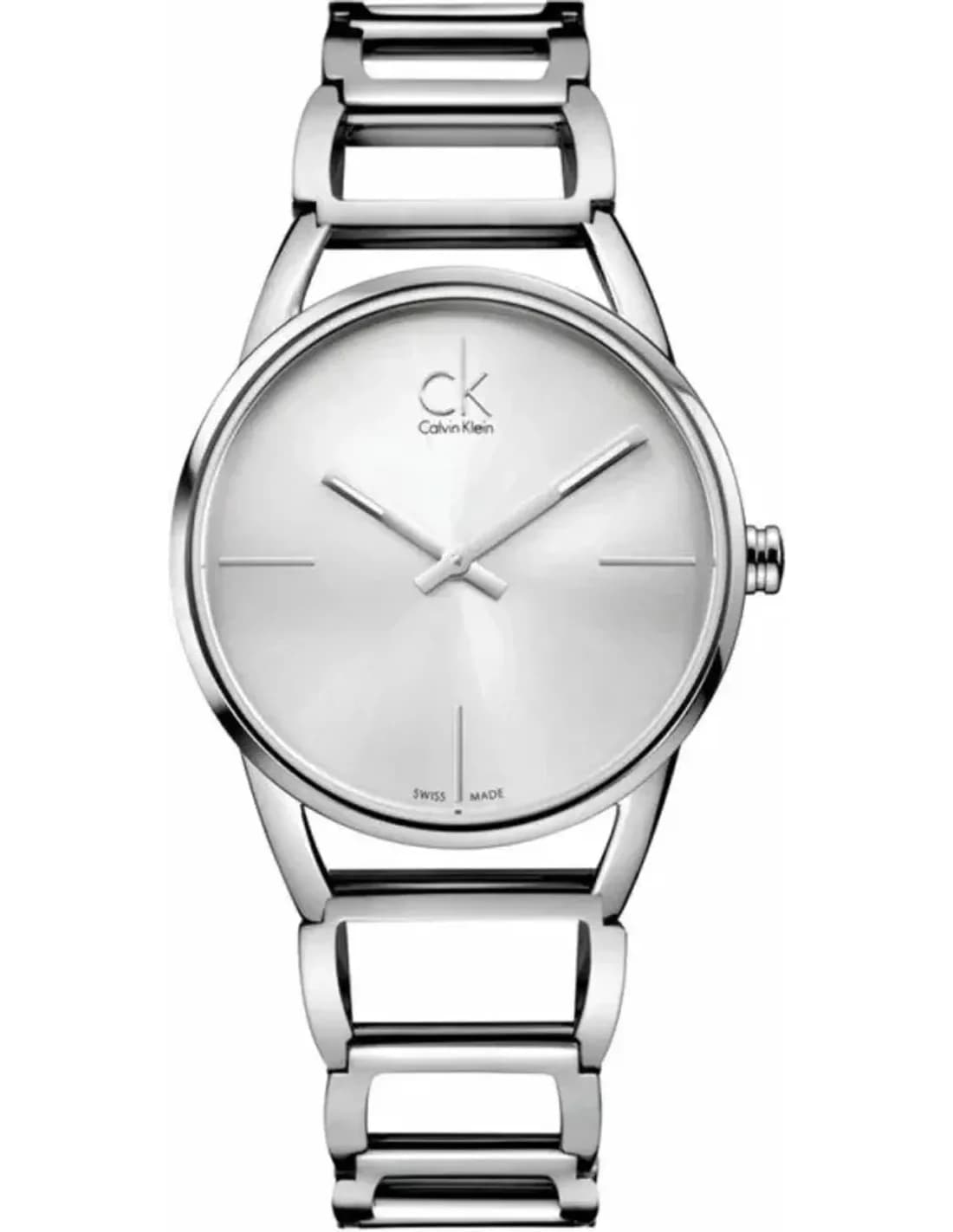 Calvin Klein K3G23126 vue de côté, bracelet acier