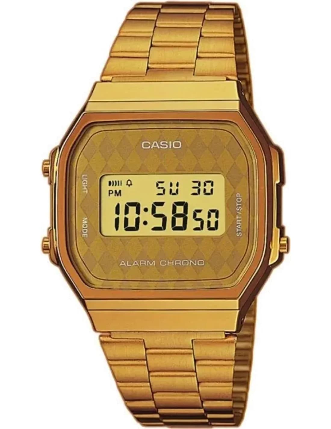 Montre Casio Collection A168WG-9BWEF Or vue 2