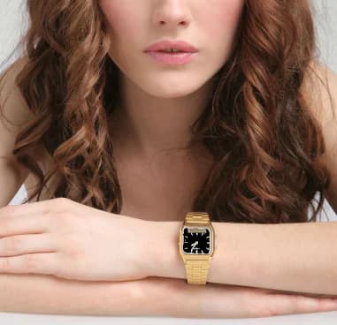 Maillons et fermoir du bracelet acier, Casio AQ-230GA-9DMQYES