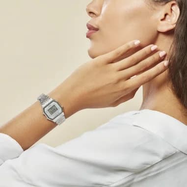 Maillons et fermoir du bracelet acier, Casio LA680WEA-7EF