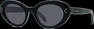 Celine CL40193I 01A montre, cadran noir, monture noire, style oeil de chat