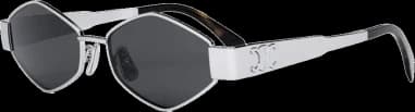 Lunettes de soleil Celine Triomphe 01 ovales CL40254U monture géométrique
