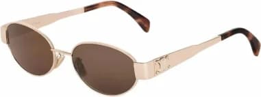Lunettes de soleil Celine Triomphe ovales CL40235U monture métal