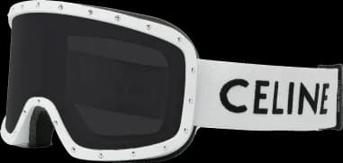 Celine CL40196U24A montre unisexe, blanc mat, masque de ski clous