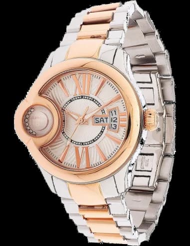 Cerruti 1881 CRM043I211F Stainless steel two-tone rose gold Swiss Made