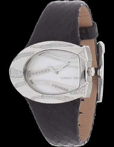 Montre Femme Cerruti 1881 CRP003B262A Bracelet cuir noir