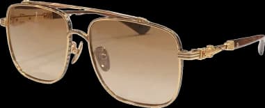 Chrome Hearts CBEATH II Square Metal Sunglasses