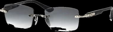 Chrome Hearts Deep II rectangular sunglasses