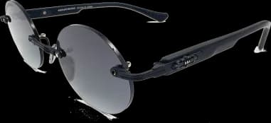 Chrome Hearts Deep III Round Sunglasses