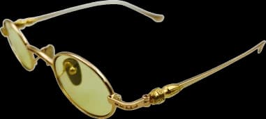 Chrome Hearts Vintage Round Metal Sunglasses