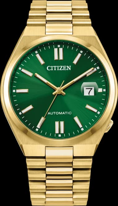 Citizen NJ0152-51X montre unisexe, cadran vert, boîtier acier