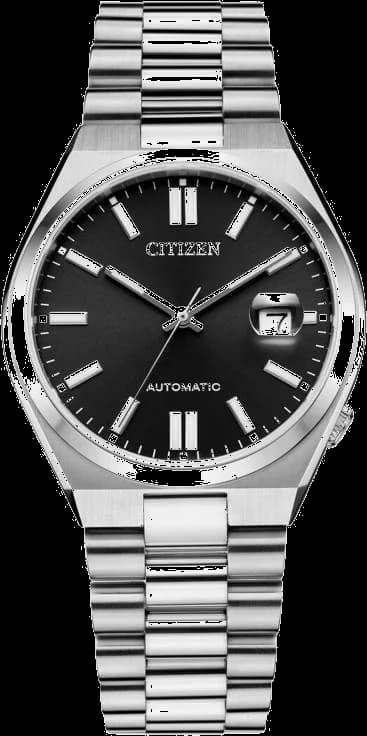 Citizen NJ0150-81E montre homme, au cadran noir et bracelet en acier