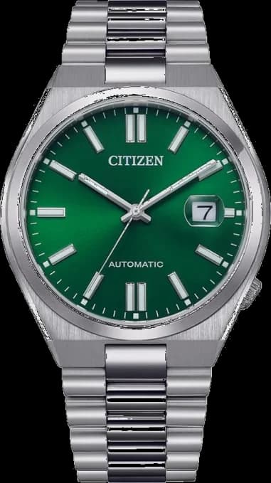 Citizen NJ0150-81X montre homme, au cadran vert et au bracelet en acier