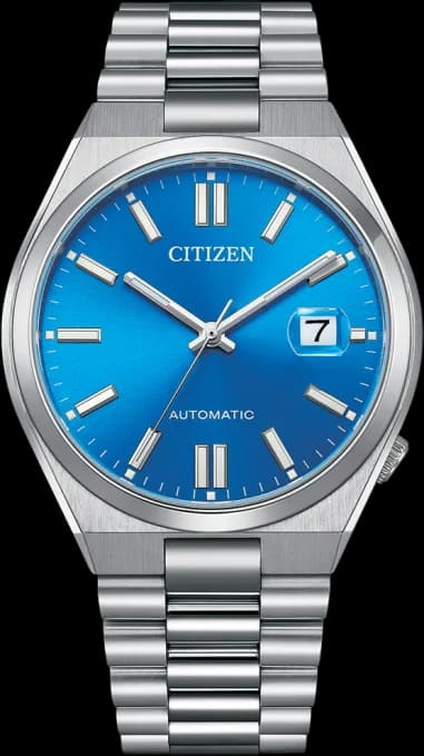 Citizen NJ0158-89L montre homme, au cadran bleu et bracelet en acier