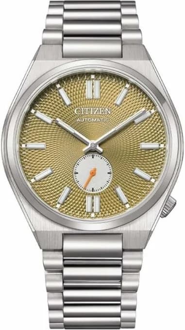 Citizen NK5010-51X montre homme, au cadran beige et bracelet acier