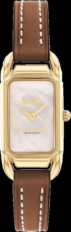 Coach 14504028 montre femme, cadran nacre sur bracelet cuir