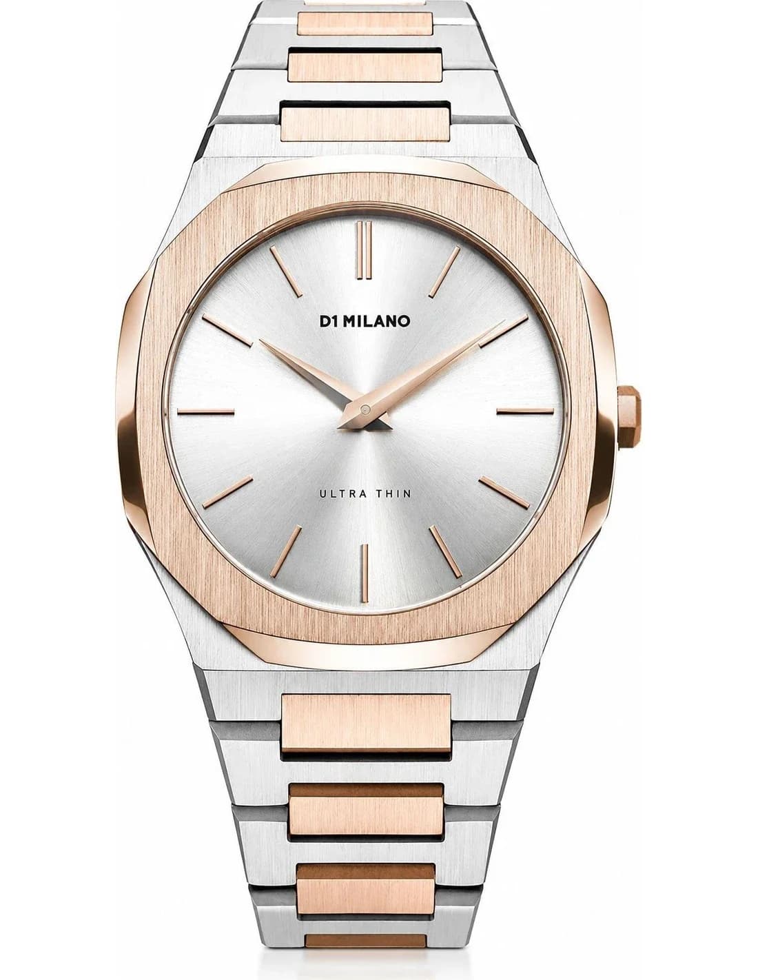 D1 Milano UTBJ01 montre unisexe, cadran argent et bracelet acier