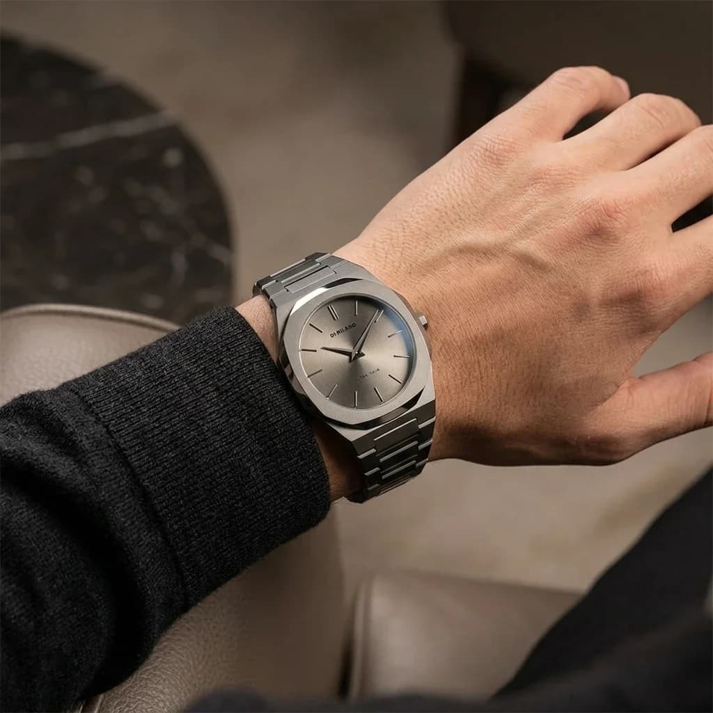 Maillons et fermoir du bracelet acier, D1 Milano UTBJ22