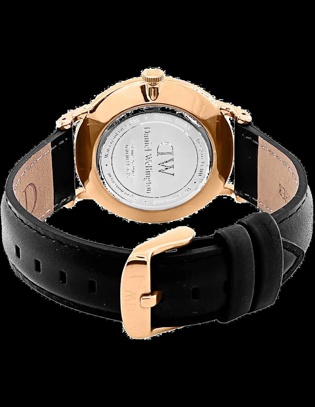 Gros plan sur le cadran blanc de la Daniel Wellington DW00100092