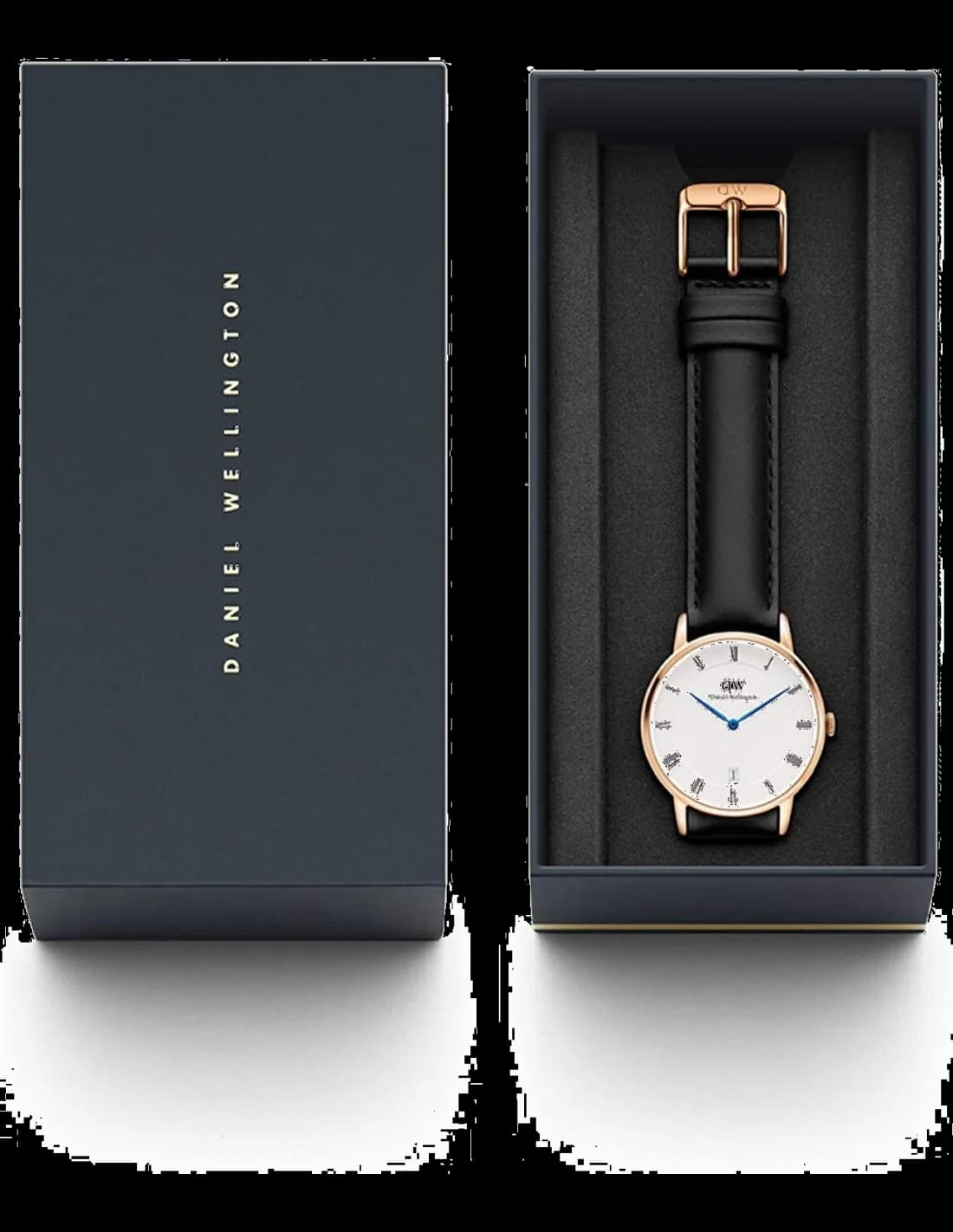 Montre Daniel Wellington DW00100092 Dapper 34mm Bracelet Cuir Noir vue 4