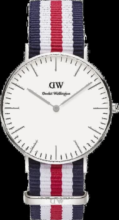 Daniel Wellington DW00100051 montre unisexe, tricolore rouge blanc bleu