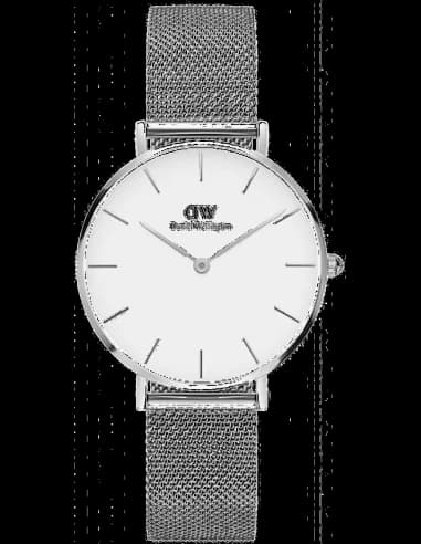 Montre Daniel Wellington DW00100306 Classic Petite Sterling 36mm maille milanaise Argentée