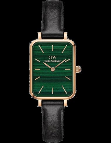 Daniel Wellington DW00100439 Green Dial and Black Leather Strap Watch