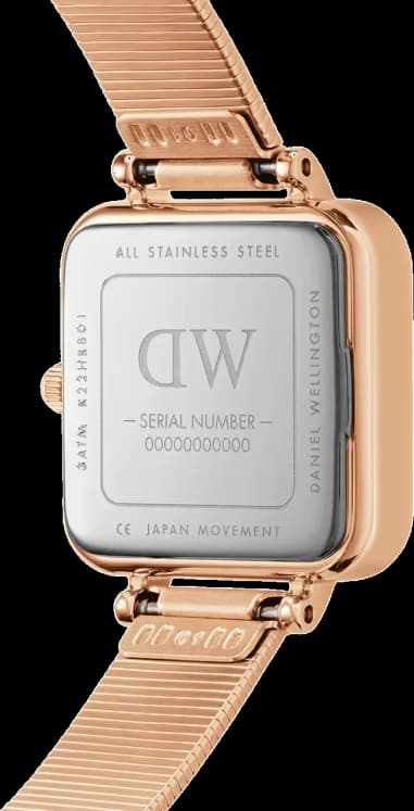 Gros plan sur le cadran vert de la Daniel Wellington DW00100519