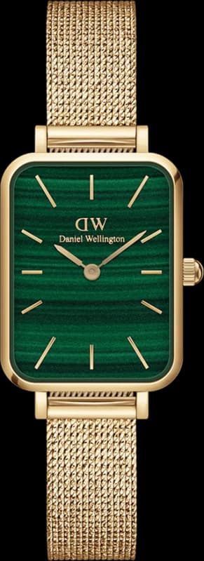 Daniel Wellington DW00100561 montre femme, cadran vert, bracelet acier