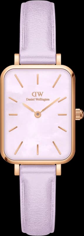 Daniel Wellington DW00100637 montre femme, cadran violet lilas nacre, cuir
