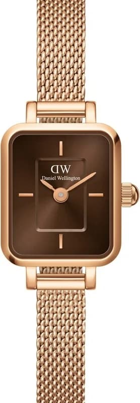 Daniel Wellington DW00100649 montre femme, au cadran marron et bracelet doré