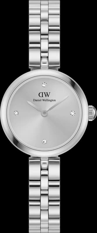 Daniel Wellington DW00100719 montre femme, cadran argent, bracelet acier argenté, look moderne