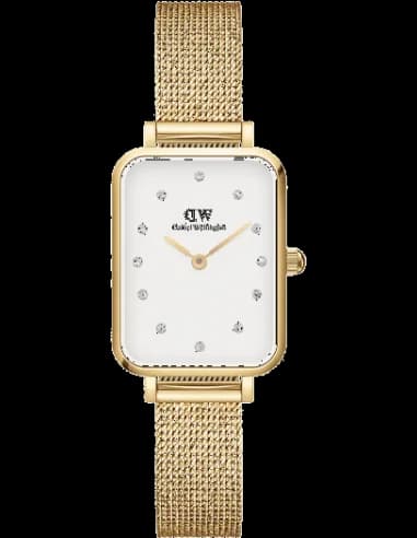 Montre Daniel Wellington Quadro Lumine Pressed Piano DW00100599 rectangulaire