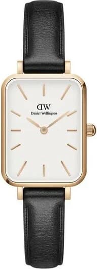 Daniel Wellington DW00100434 montre femme, cadran blanc, bracelet cuir noir