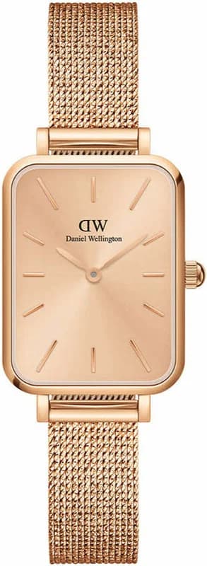 Daniel Wellington DW00100484 montre femme, cadran rose, boîtier rectangulaire
