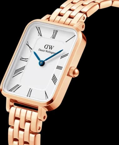 Daniel Wellington 109931 vue de côté, bracelet acier