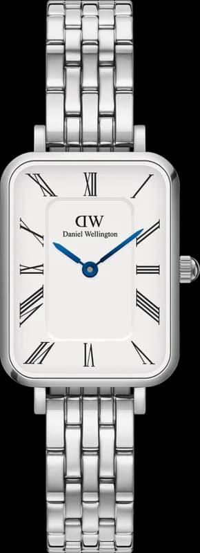 Montre Daniel Wellington Quadro Roman DW00100691 Link en maille milanaise Or Rose