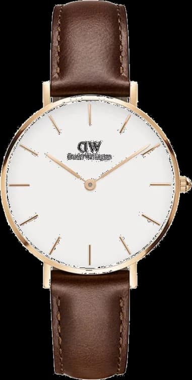 Montre Daniel Wellington DW00100175 cadran blanc bracelet cuir