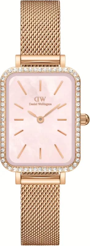 Women's Watch Daniel Wellington DW00100669 Quadro Lumine Melrose Rose Dial