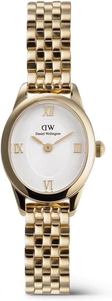 Daniel Wellington DW00100803 montre femme, cadran blanc épuré sur bracelet acier